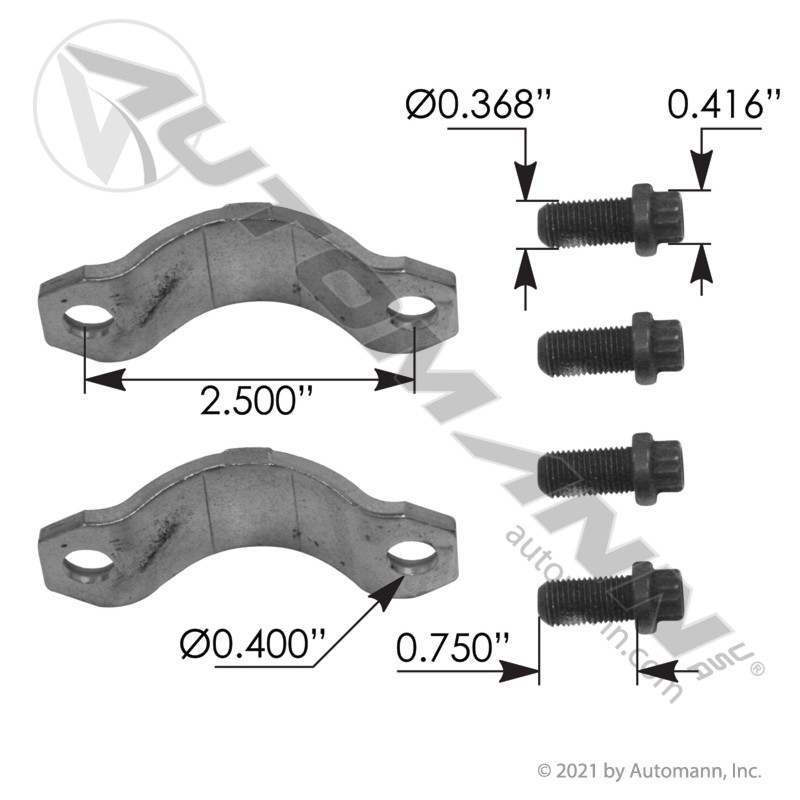 アクセサリー s4160 U-Joint Strap Kit for 1610 Series- replaces 5-7028X / 1-0045