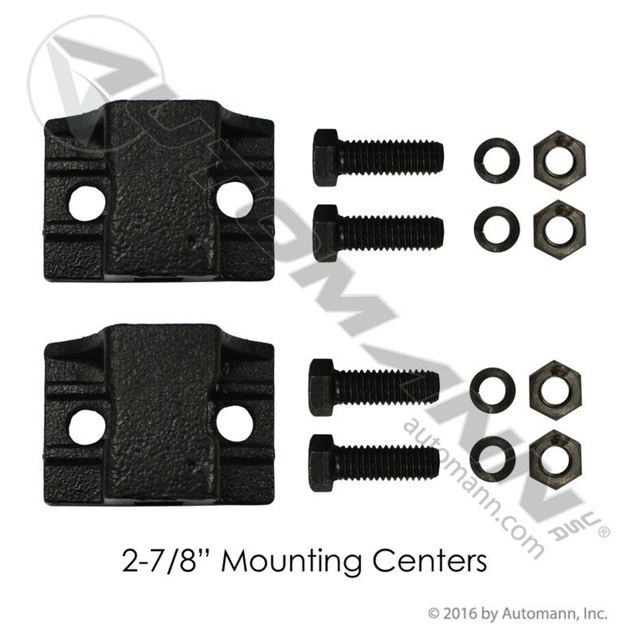 Mudflap Hanger Kit for 5/8" Hangers- 2 7/8" Mounting Holes