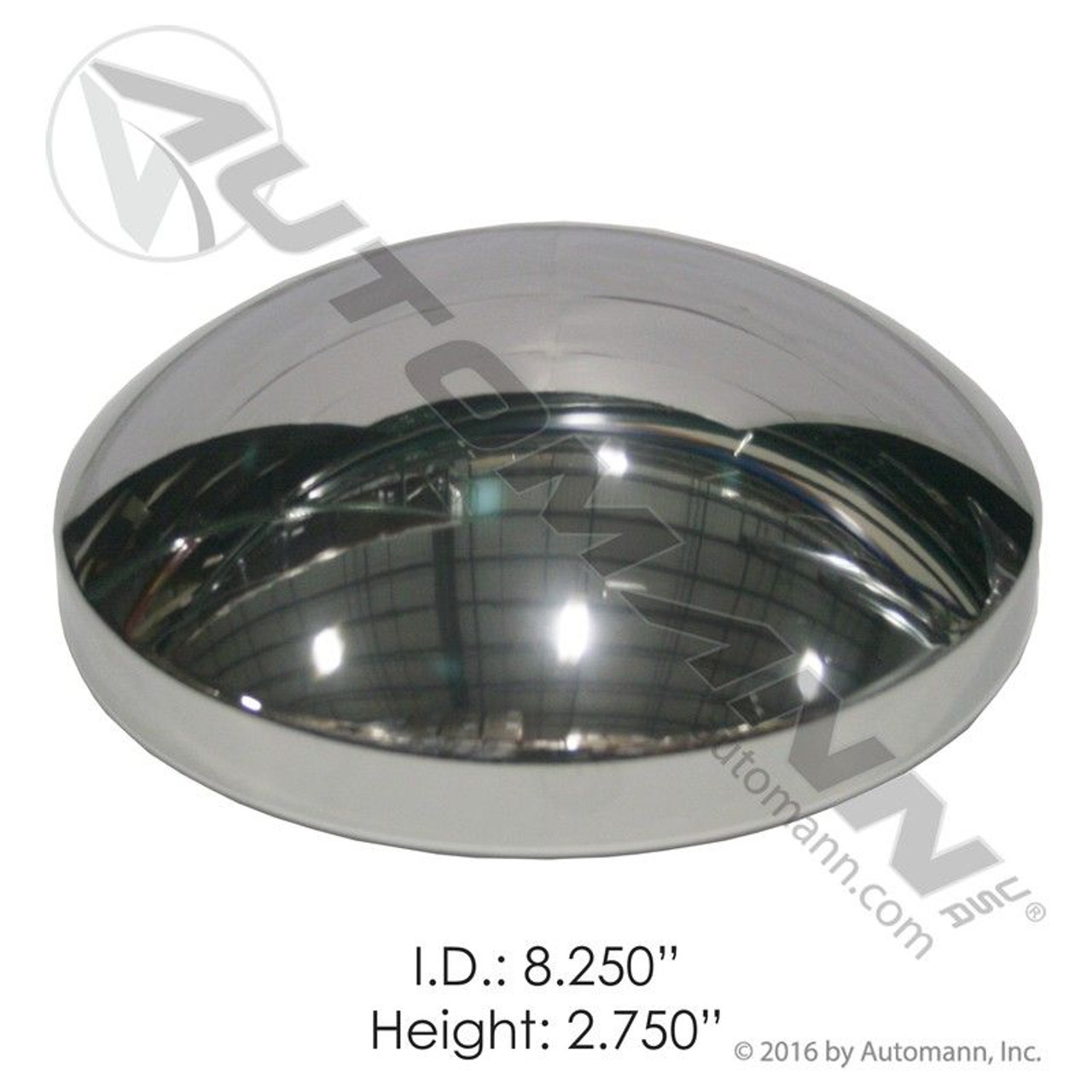 Rear Axle Cover / Hub Cap- 8.5" Stainless