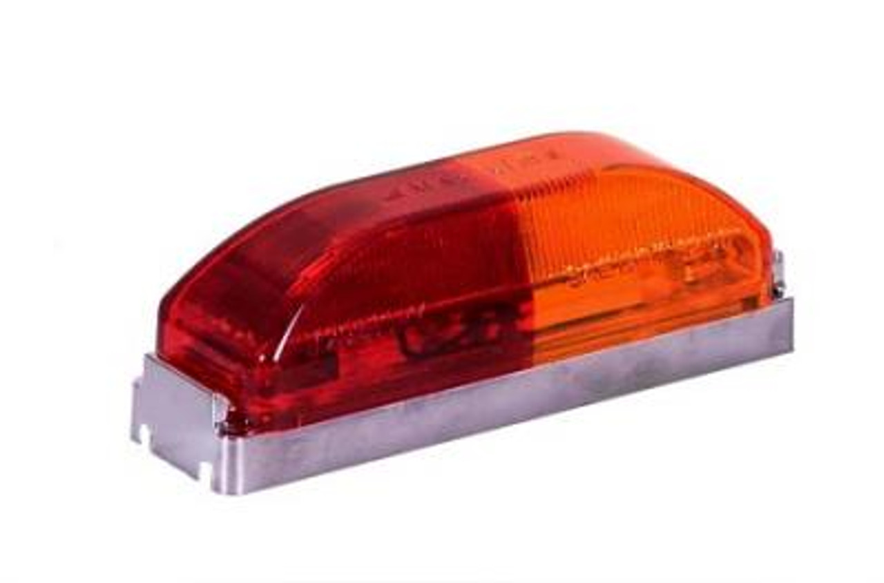 Maxxima M20350RY Dual Color 1" x 4" LED Clearance Marker Lamp- Amber/Red