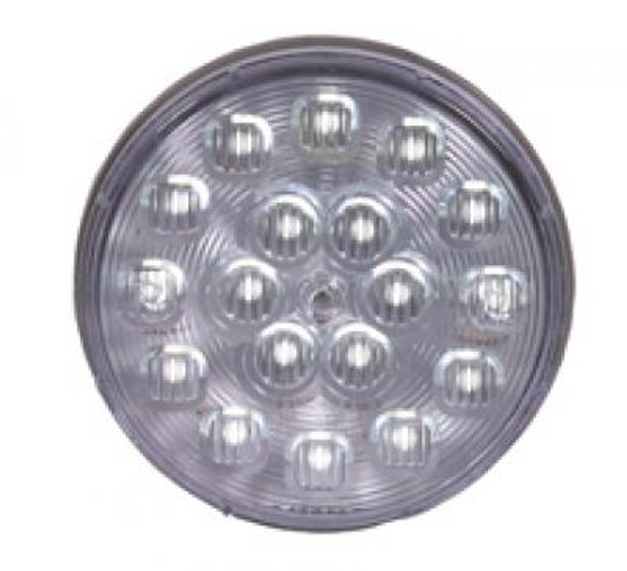 Maxxima M42324-ADV 4" Round LED Back-up Lamp- Clear- Dual Voltage 12/24V