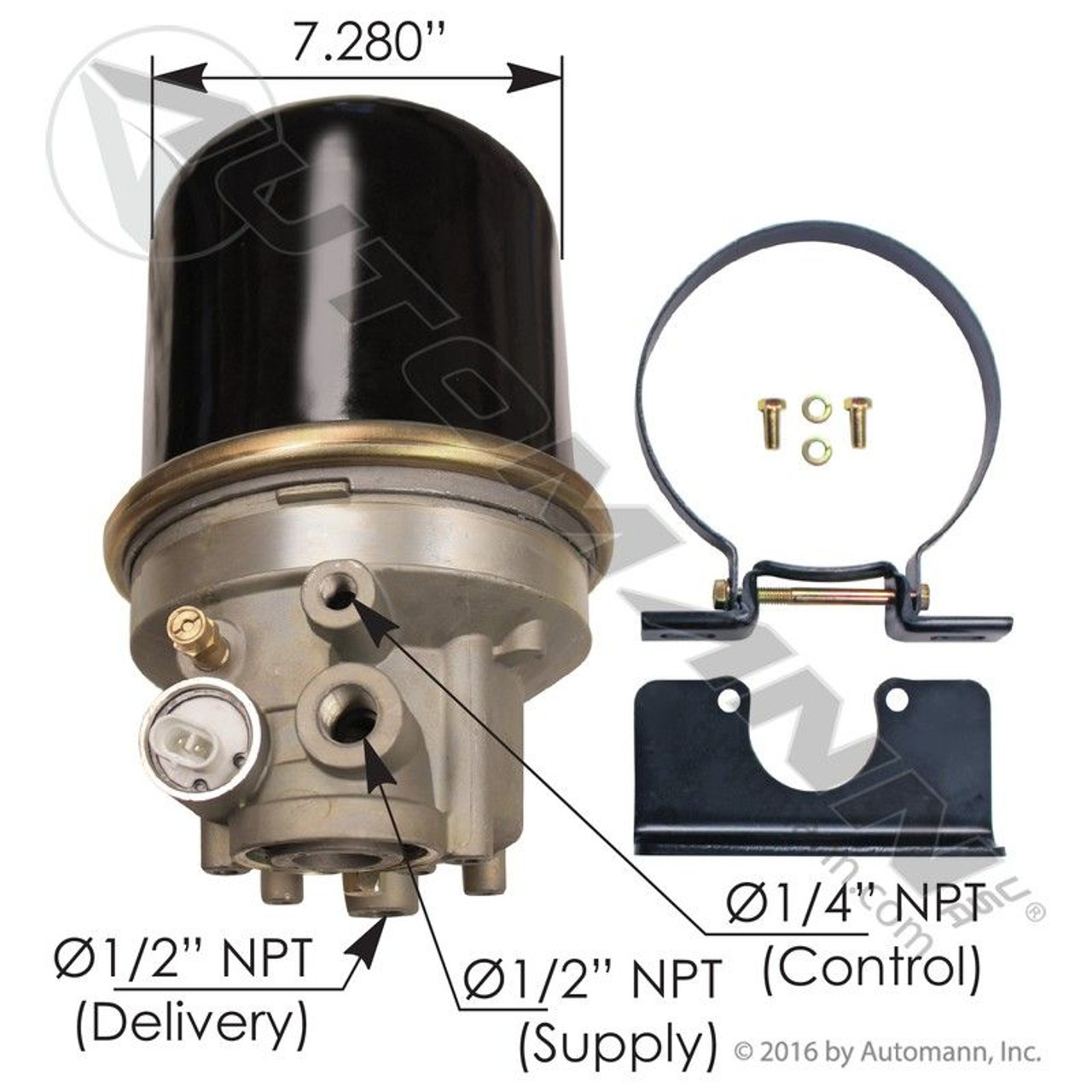 AD-IP Type Air Dryer- 12V *NEW*- replaces 109477, 065612