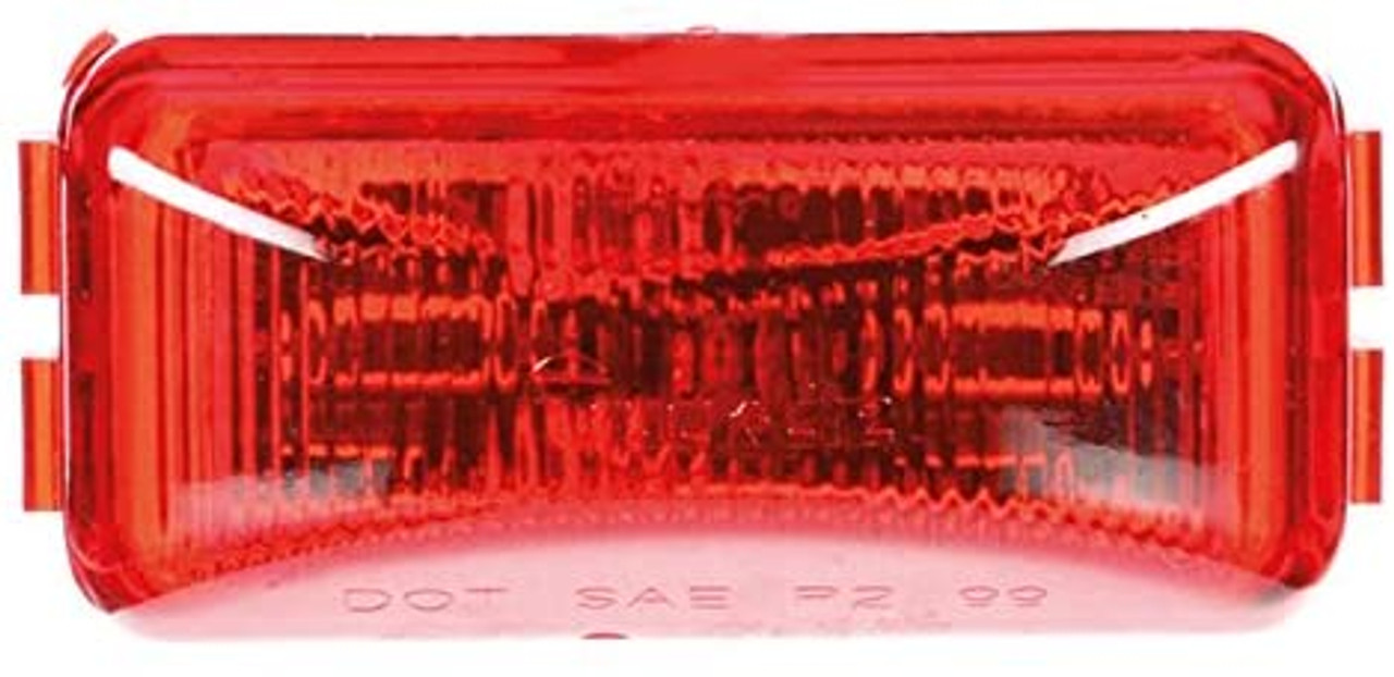 Truck-Lite 15250R Model 15 (2 1/2" x 1 1/4") LED Clearance / Marker Lamp- Red- 3 Diodes