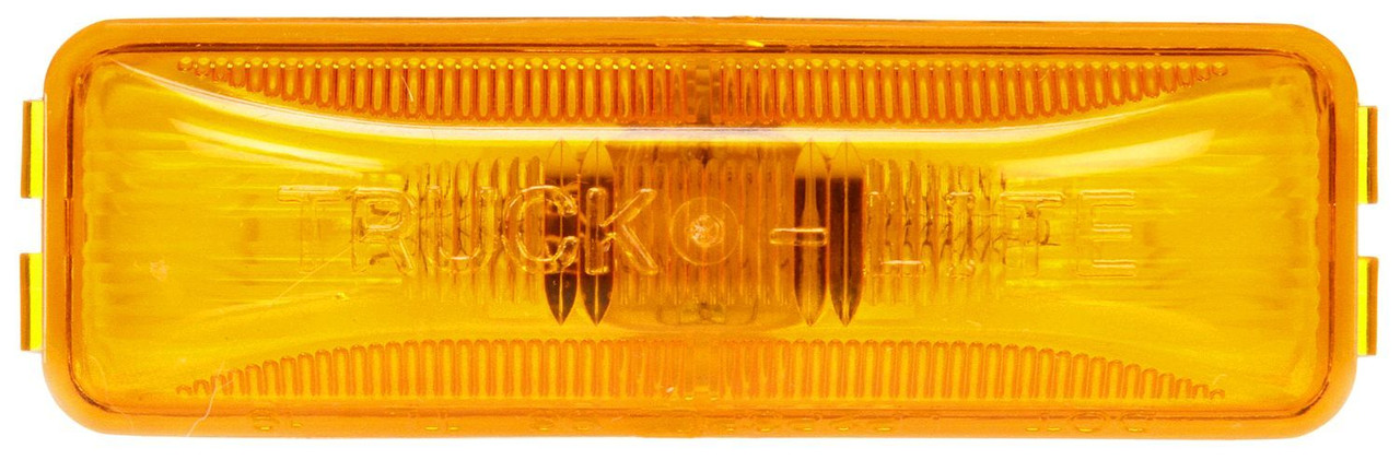 Truck-Lite 19200Y Model 19 (3 3/4"x 1 1/4" Rectangular) Clearance Marker Lamp- Amber- Incandescent