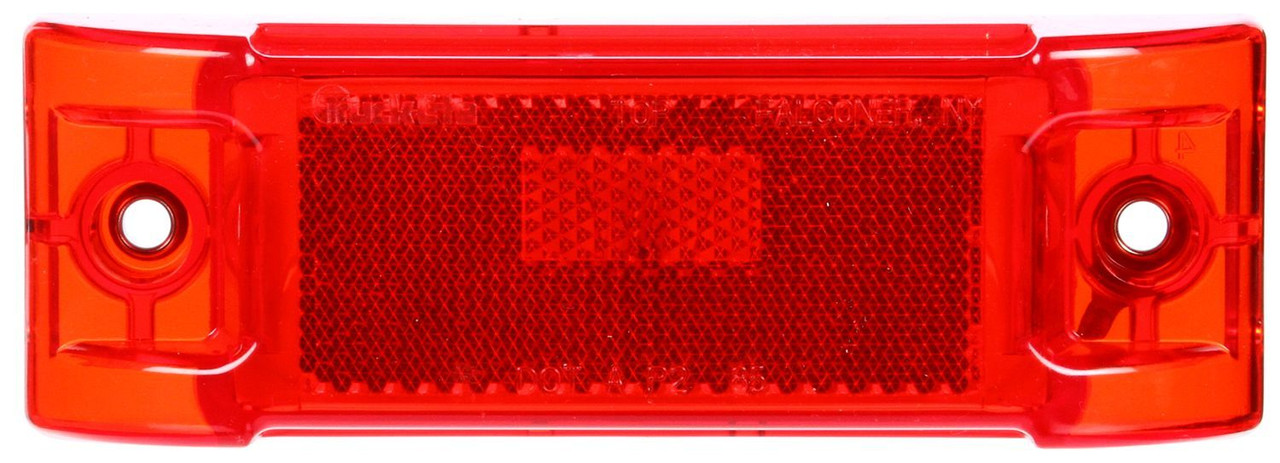 Truck-Lite 21507R Model 21 (6" x 2" Rectangular) Clearance / Marker Lamp- Red- Incandescent- Self-Piercing Plug-  Reflectorized