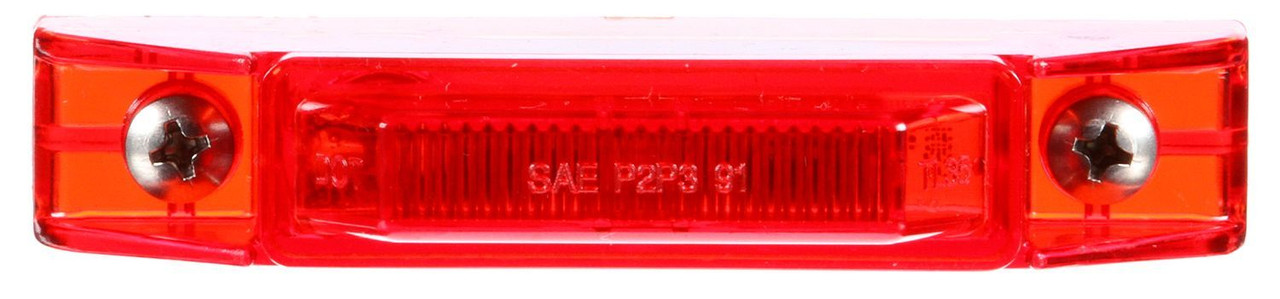 Truck-Lite 35001R 35 Series (4" x .75" Slim Rectangle) LED Marker / Clearance Lamp- Red- w/ Pigtail