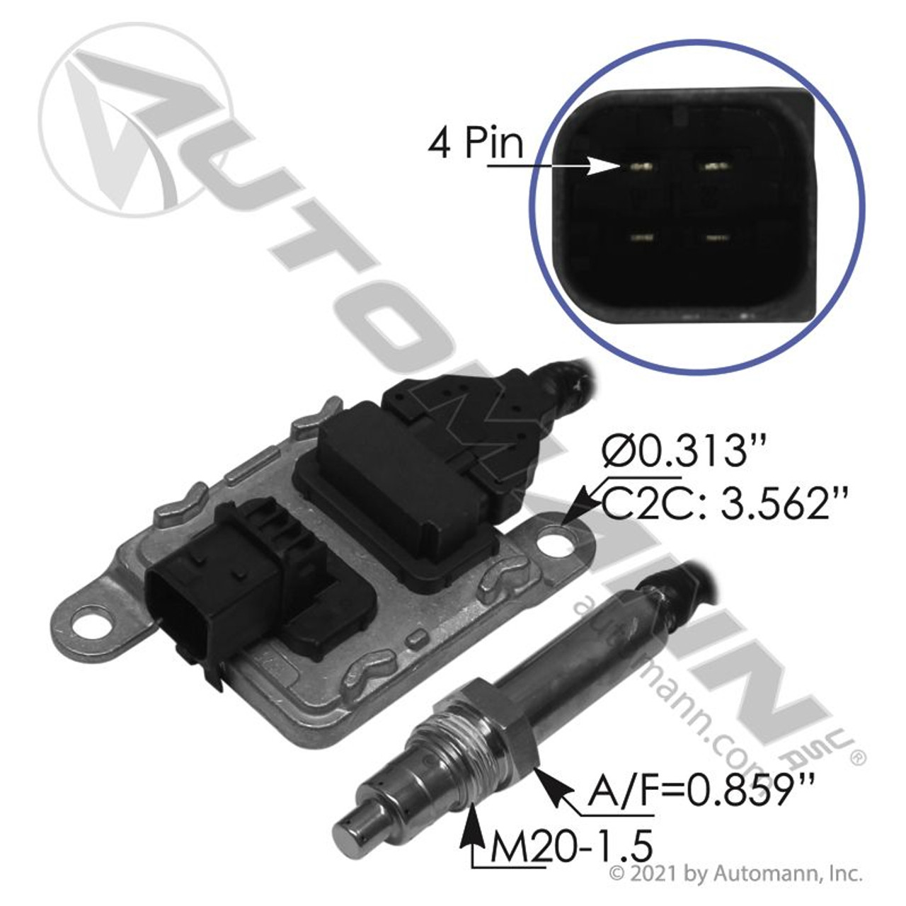 Detroit Inlet Nox Sensor for One Box- replaces A0101532228