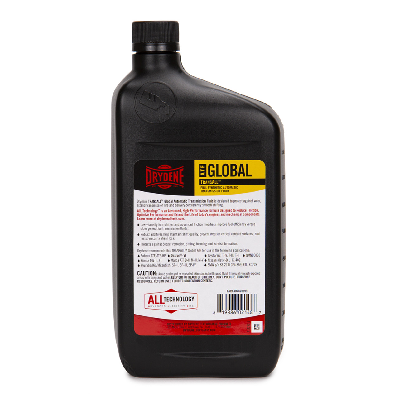 Drydene D4620005 Drydene Transall Global Synthetic ATF- Dexron VI, Mercon LV-  1 case (6 quarts)