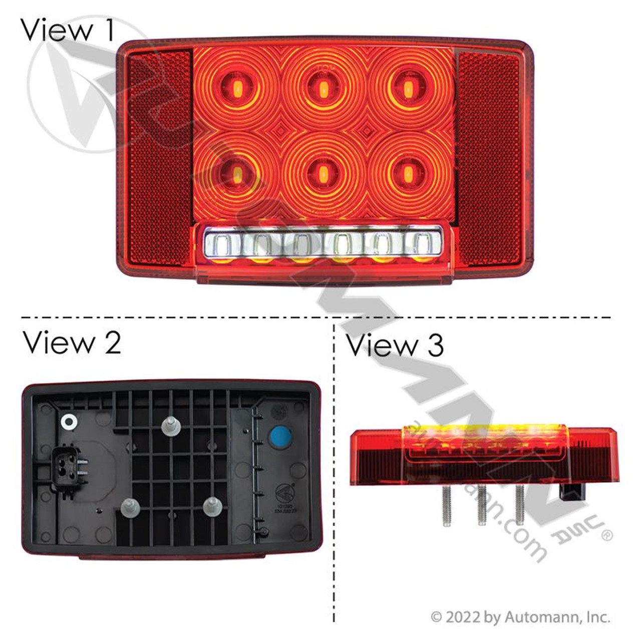 Automann 564.55227 International S/T/T Lamp LED- RH- Square Plug