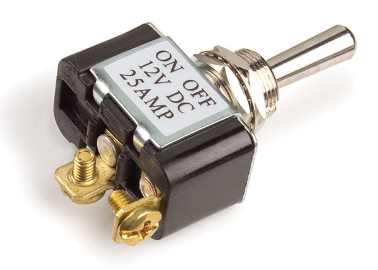 Toggle Switch SPST, MOM ON-OFF, 2 screw, 12v-25a (Grote 82-2112)