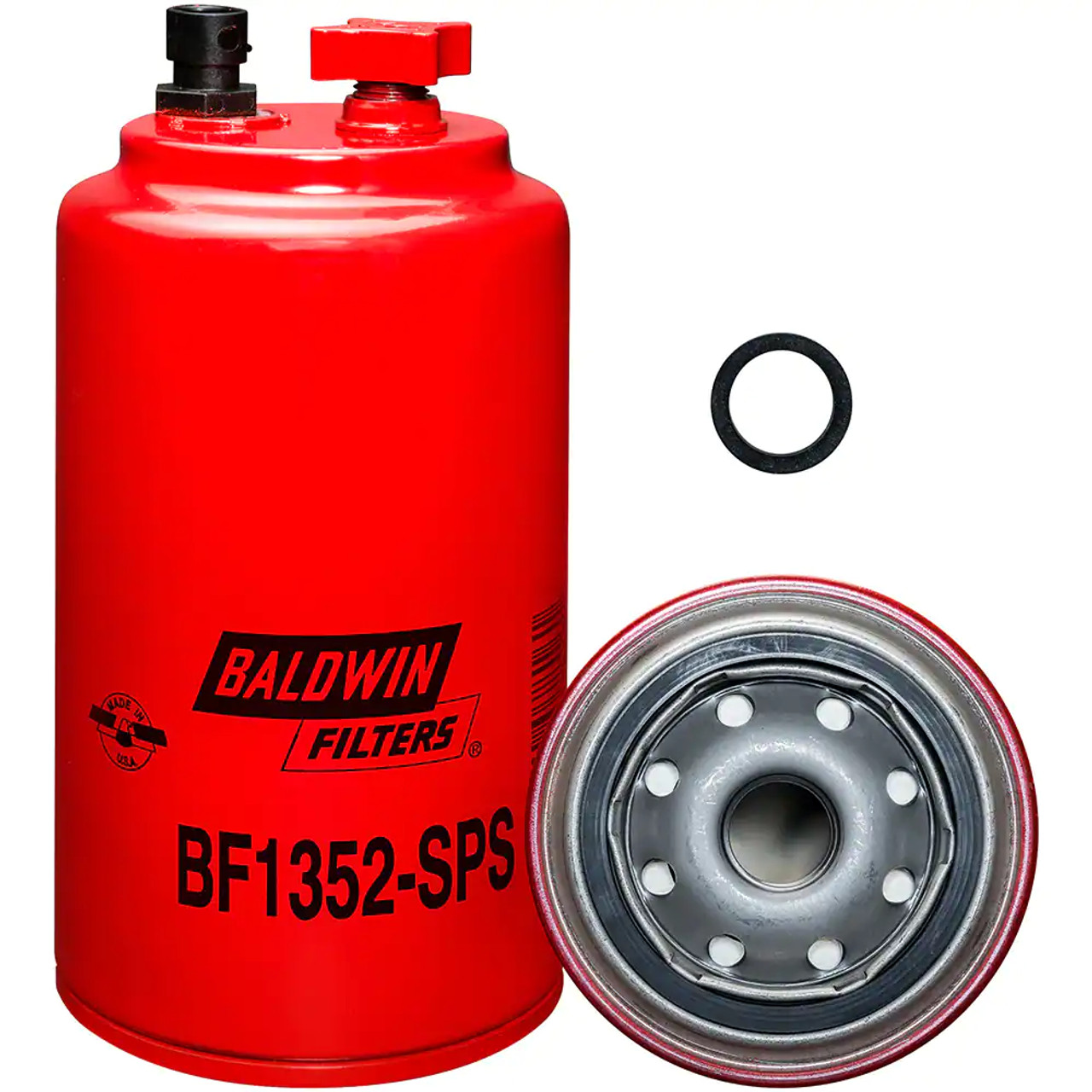 Baldwin BF1352-SPS Fuel/Water Separator Filter-Spin-on w/Sensor Port and Reusable Sensor