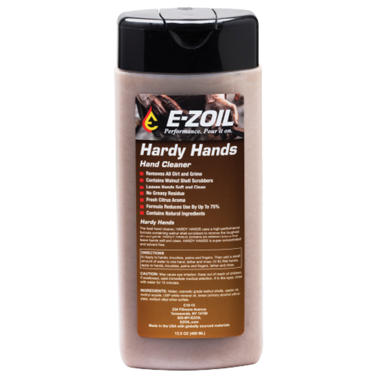 E-Zoil Hardy Hands Hand Cleaner- 13oz Squeeze Tube
