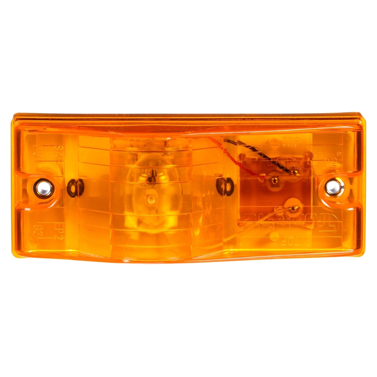 Truck-Lite 22202Y Model 22 (6" x 2.5" Rectangular) Side Turn Signal Lamp- Amber- Incandescent