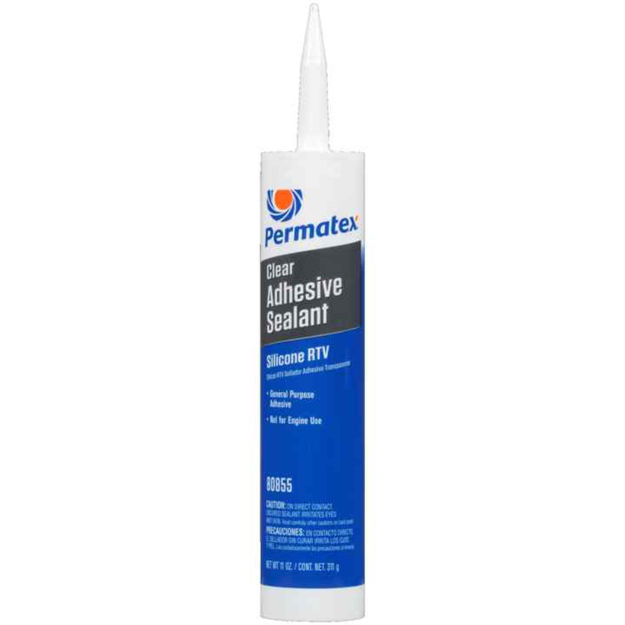 Permatex 80050 Clear RTV Silicone Adhesive Sealant 3 oz