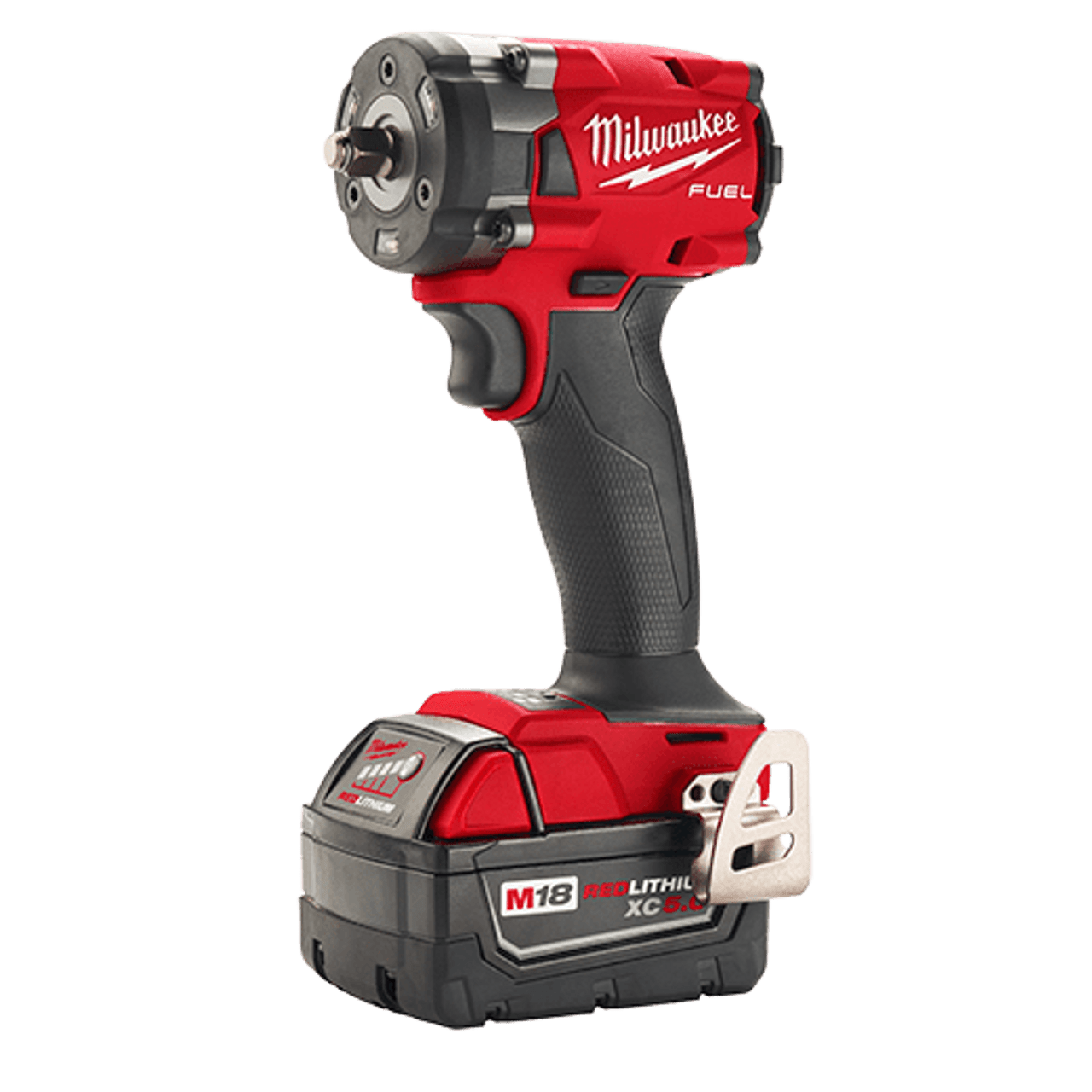 Milwaukee M18 FUEL 3/8" Compact Impact Wrench w/ two XC5.0 Batteries and Friction Ring  2854-22