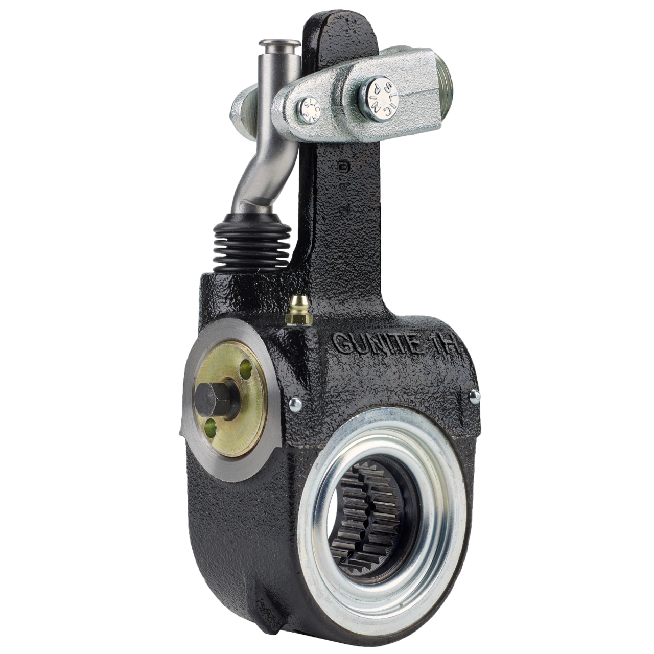 Gunite AS1168 Automatic Slack Adjuster- 1.5"-10 spline, 5.5" arm- Unclevised (for Welded Clevis)