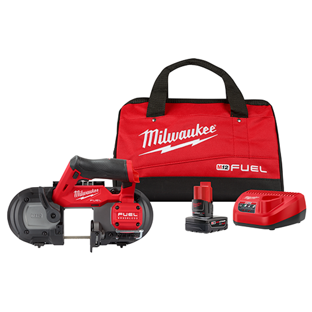 Milwaukee M12 FUEL 3" Compact Bandsaw Kit w/ one XC4.0 Battery