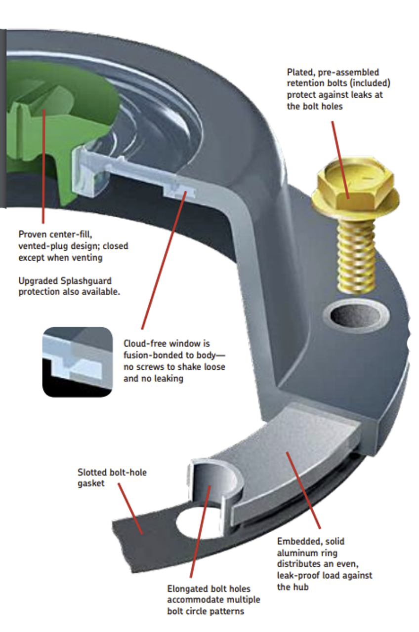 CR/SKF 1612 Hub Cap Kit- Front Steer (4024)