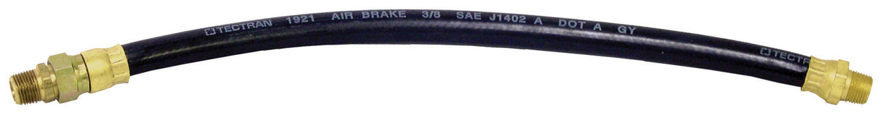 Tectran 18118 Air Brake Hose Assembly- 18"- 3/8"Swivel x 3/8" Fixed (21264)