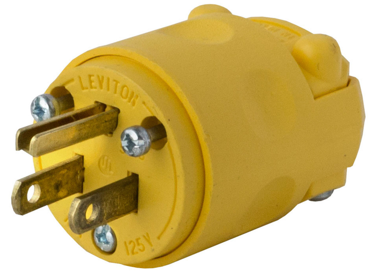 Tectran 71-3M Extension Cord Connector- 3 Prong Male