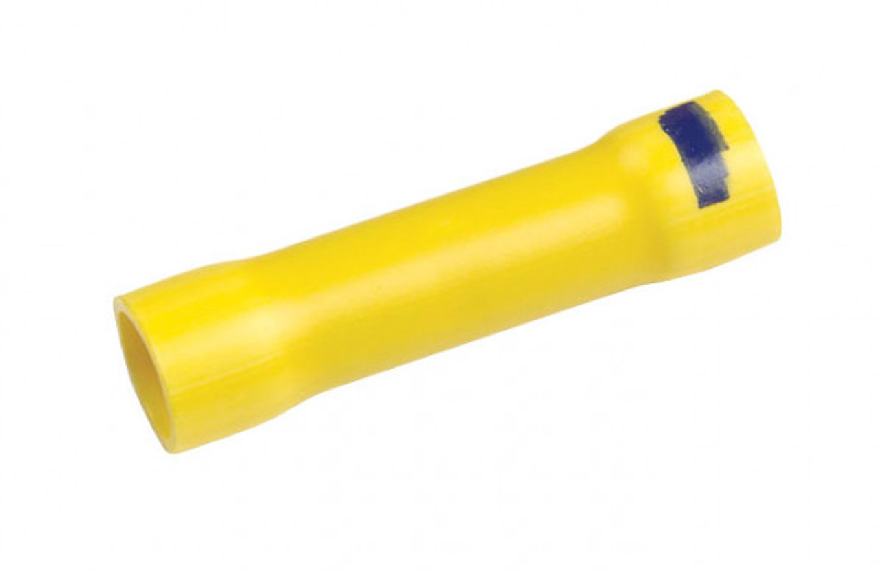 Vinyl Step Down Butt Connector- 16-14 GA to 12-10 GA- Yellow- Pack of 10 (Grote 84-2314)