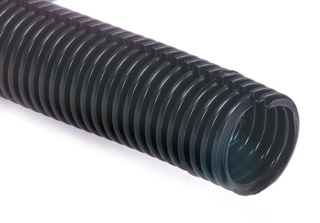 Split Flex Convoluted Tubing- 5/8" X 50'- Black (Grote 83-8007)