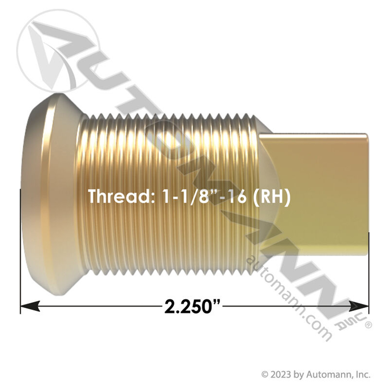 Wheel Nut Cap- Inner- RH- 3/4"-16 Thread- For Dual Steel Wheels
