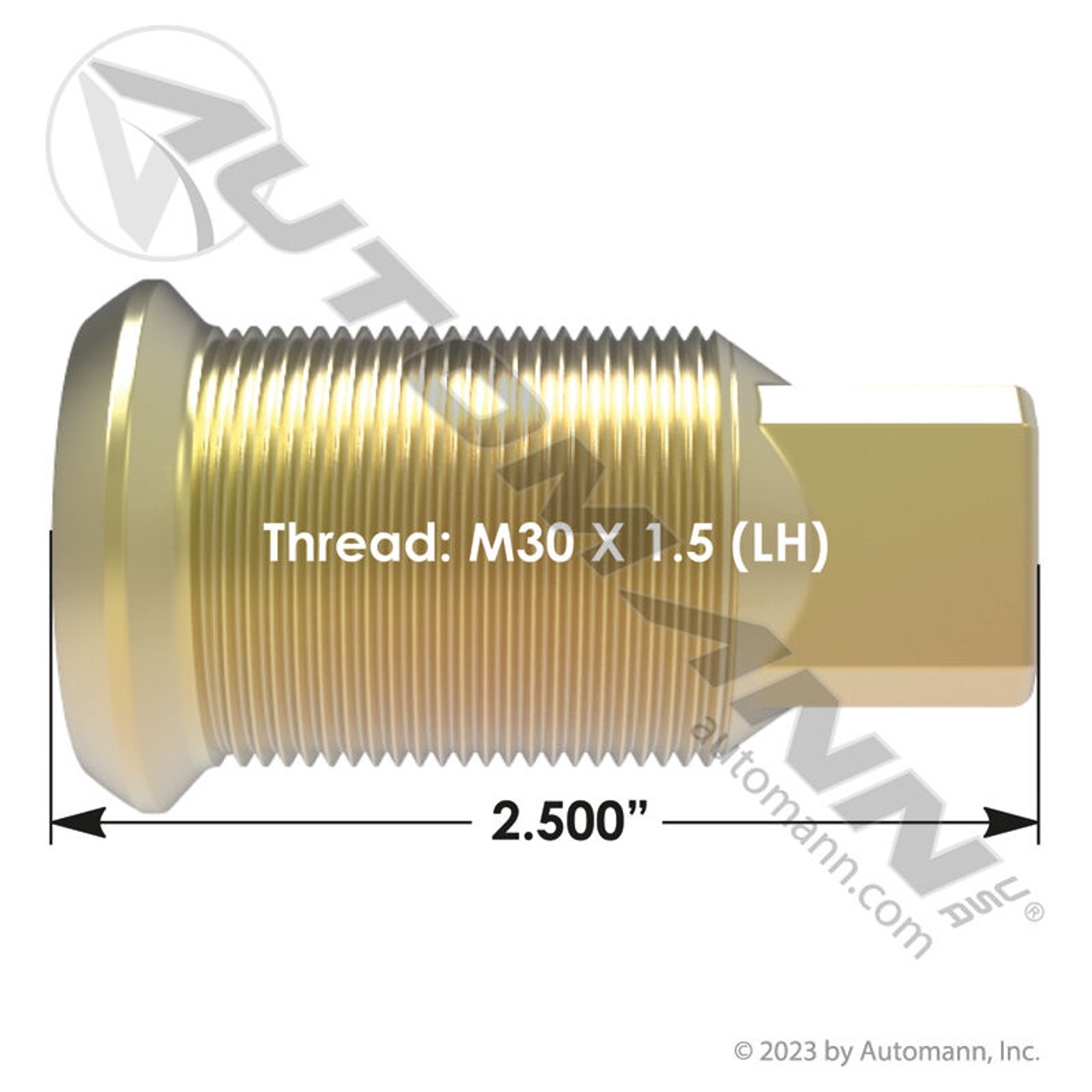 Wheel Nut Cap- Inner- LH- M30 x 1.5 Thread