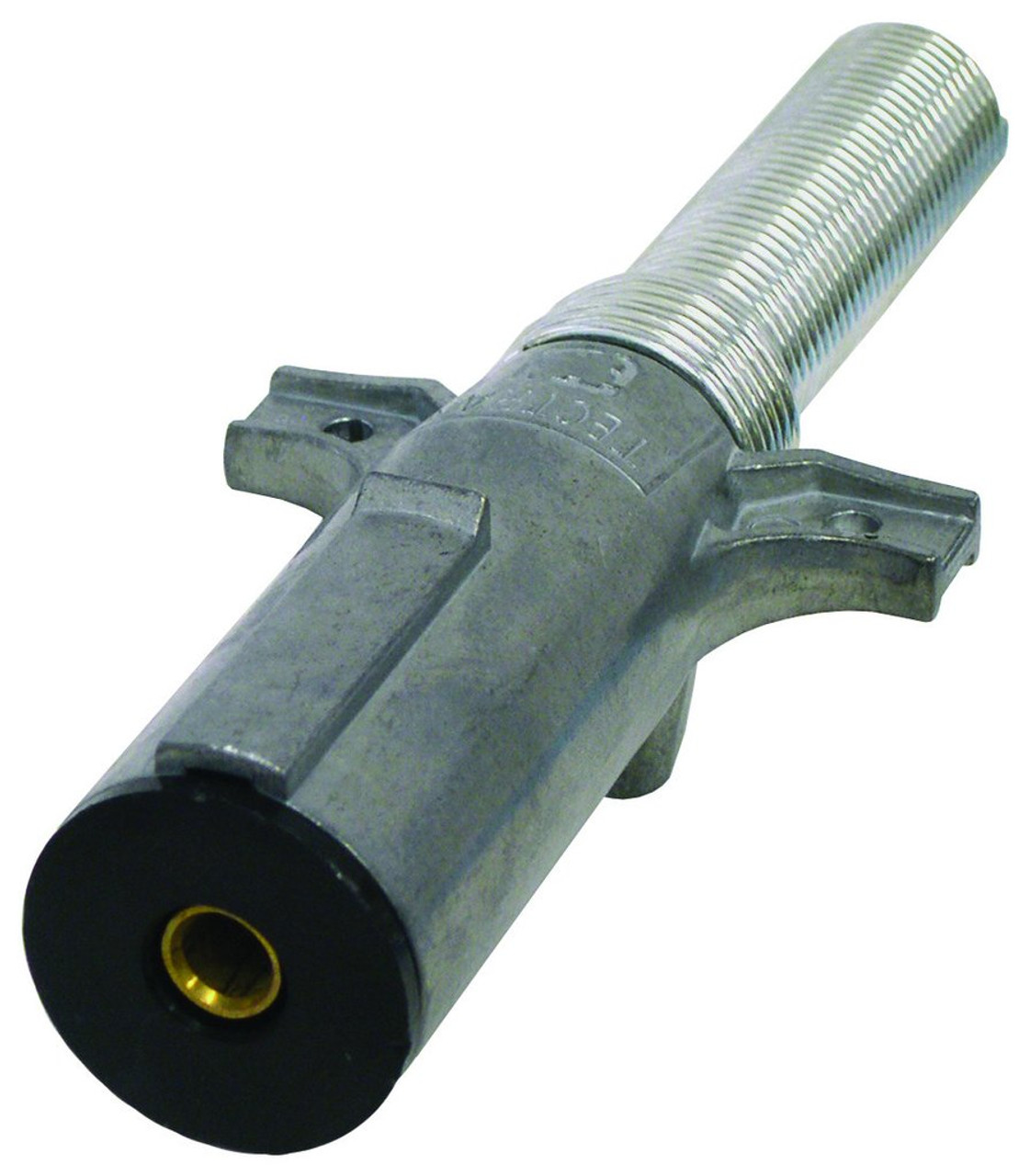 Single Pole Trailer Connector Plug- Metal with Wire Guard