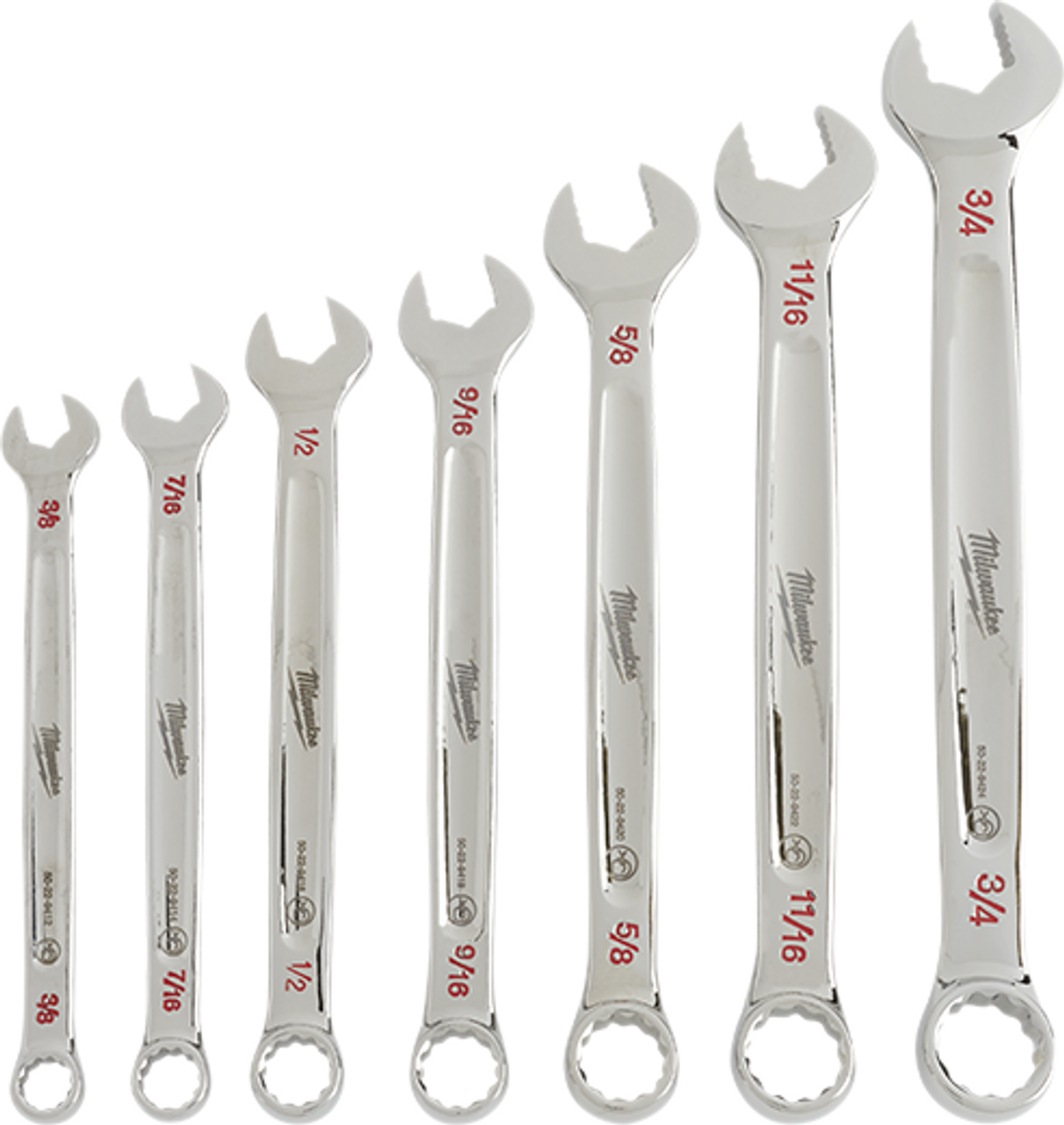 Milwaukee 7pc Combination Wrench Set- SAE 48-22-9407