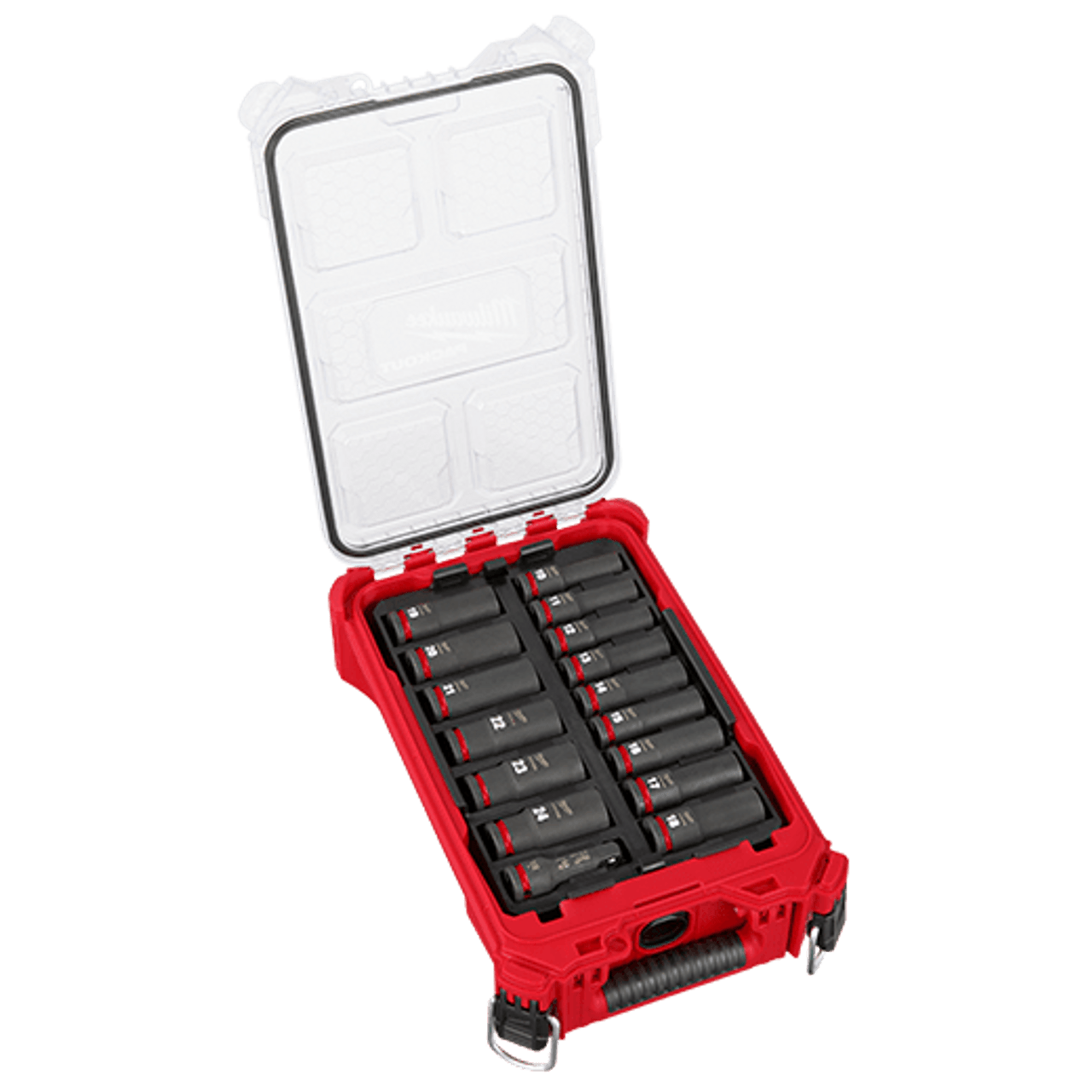 Milwaukee SHOCKWAVE 16pc Impact Duty 1/2" Drive Metric Socket Set in PACKOUT case 49-66-6803