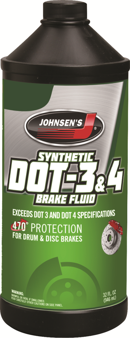 Johnsens Synthetic Dot 3/4 Brake Fluid- 1 Quart (5032)