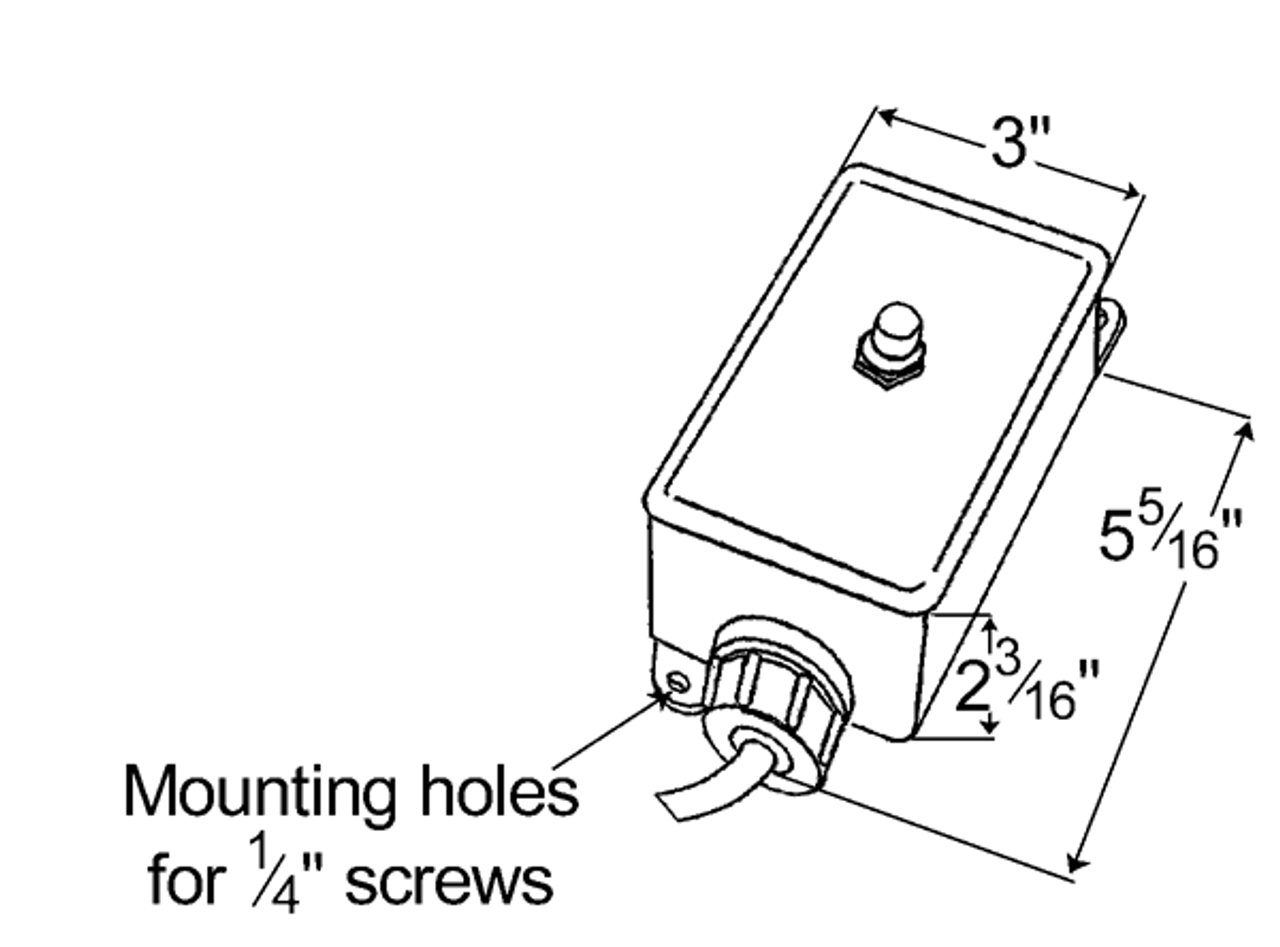 Grote 44240 Surface Mount Switch for Headlamps / Dome Lights