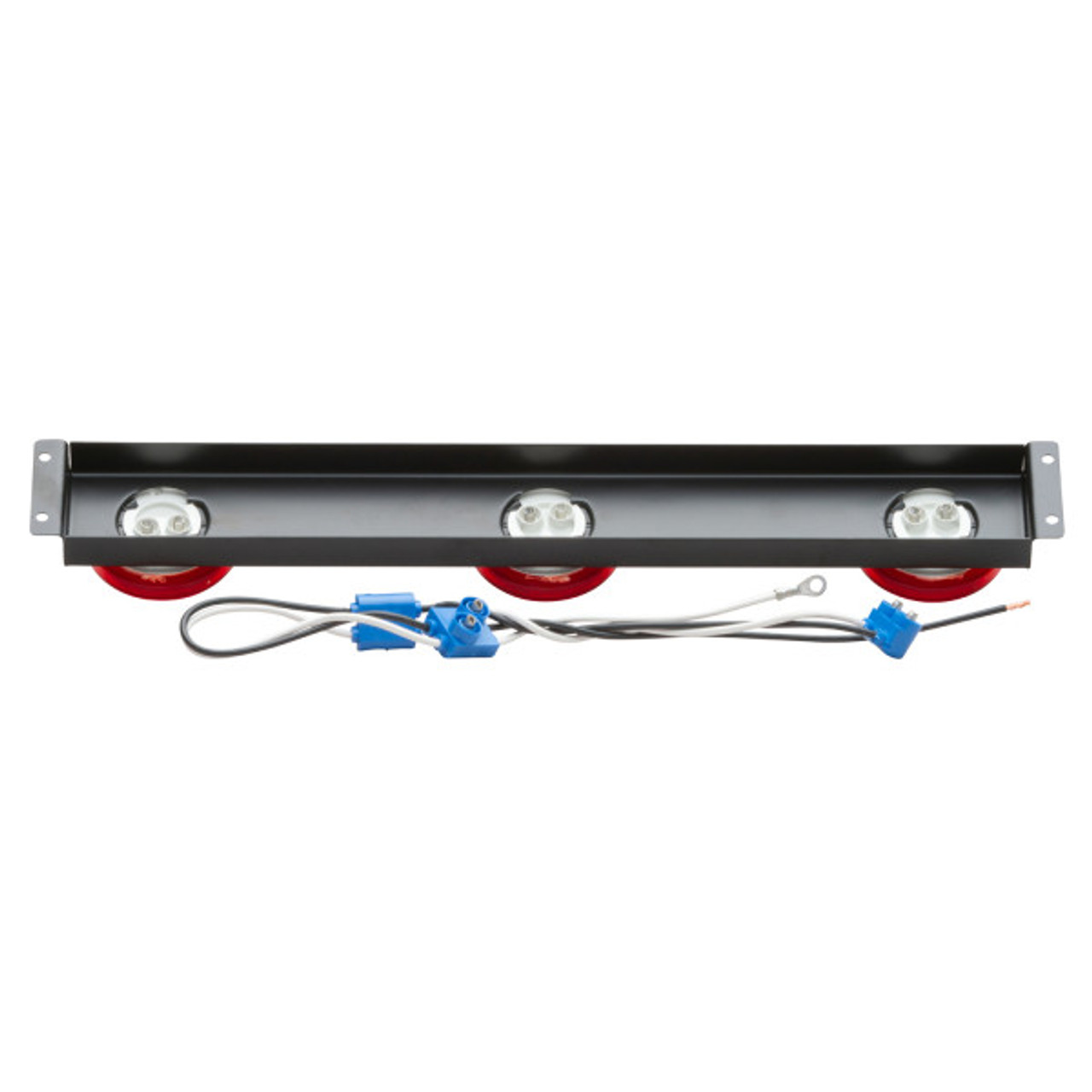 Grote 49162 Low Profile Black ID Bar w/ (3) 2.5" LED Lamps- Red