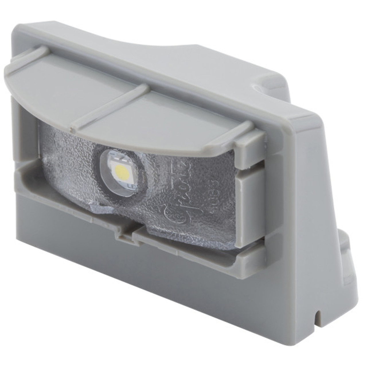 Grote 60681 MicroNova Multi-Volt LED License Lamp- Clear, Gray ABS Housing