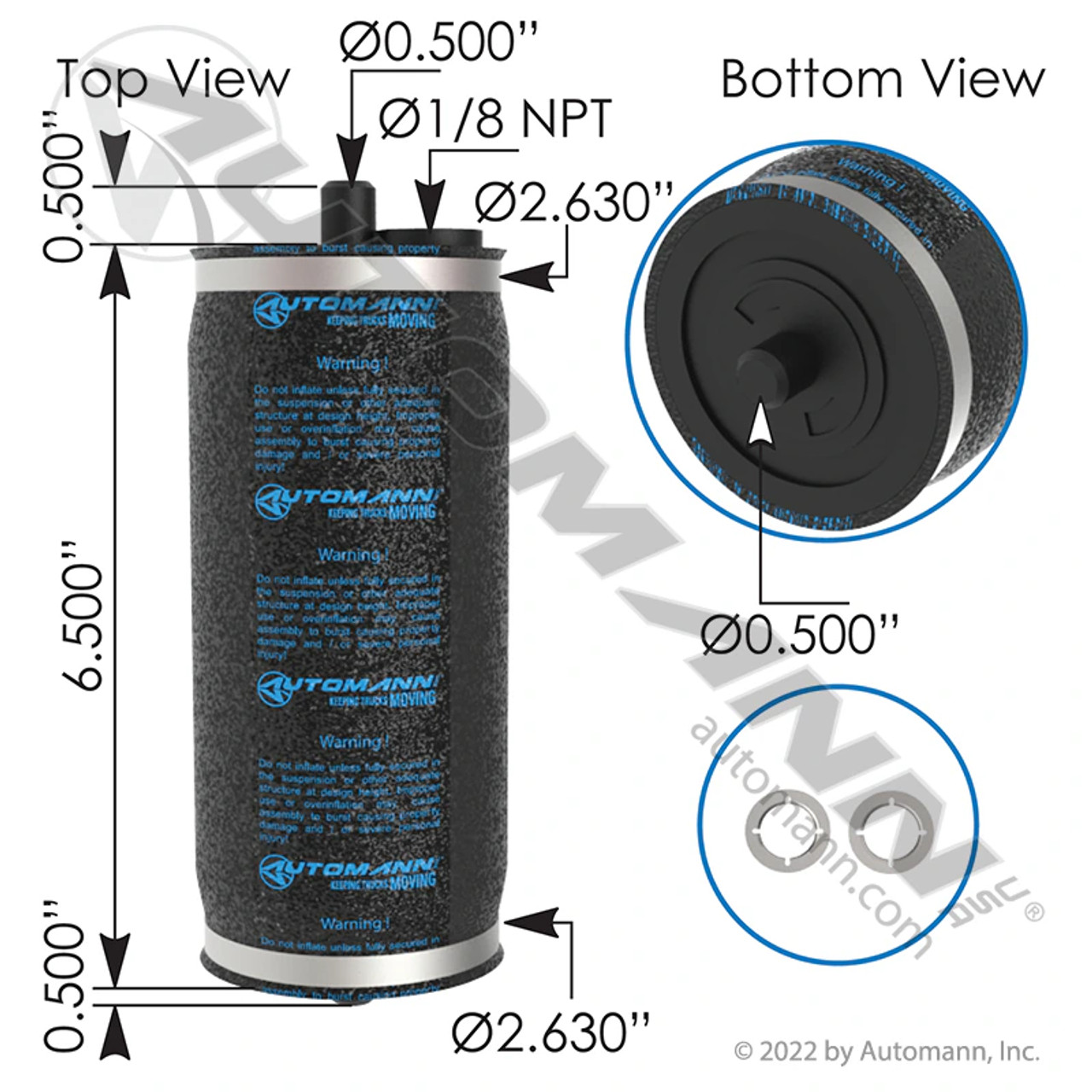 Air Spring Actuator for Hendrickson SureLok Systems- Replaces S-25593