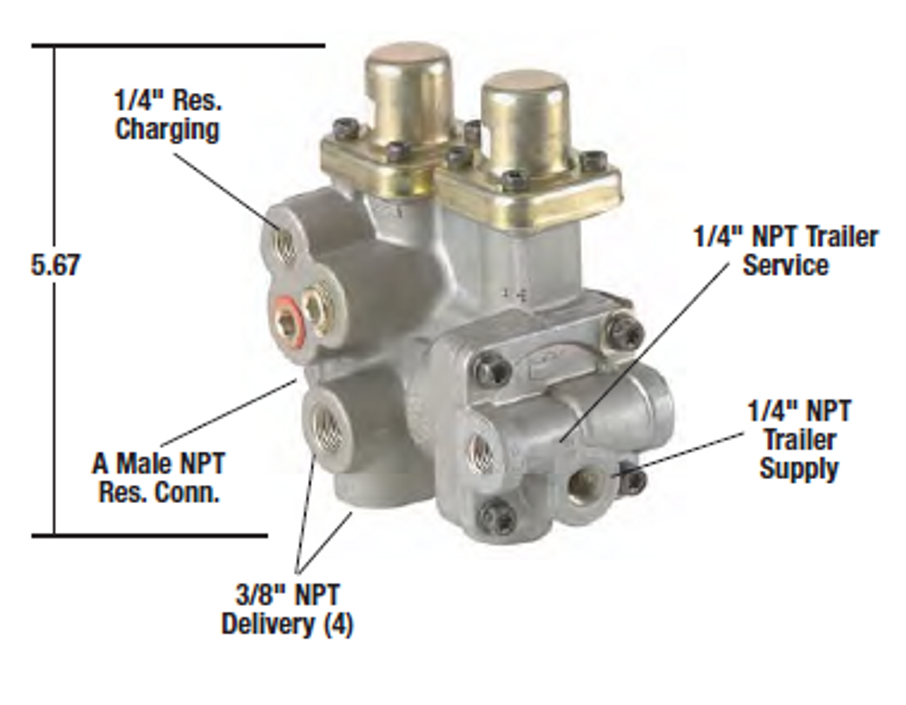 Bendix SR-4 Trailer Spring Brake Valve *Reman- No Core Required* *Genuine Bendix* OR101112X