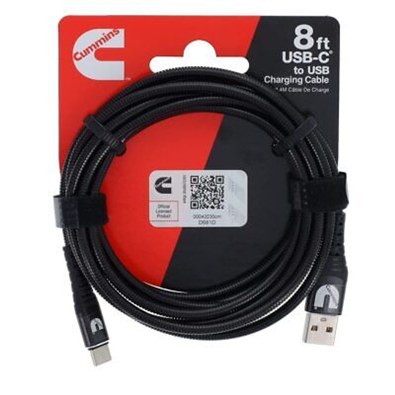 Cummins USB-C Heavy Duty USB Charging Cord- 8'