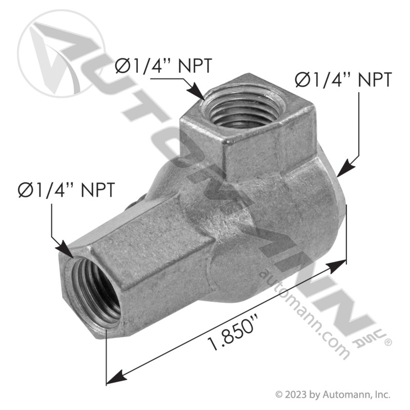 Automann 170.H4348OE Hendrickson Quick Exhaust Valve- replaces R004348