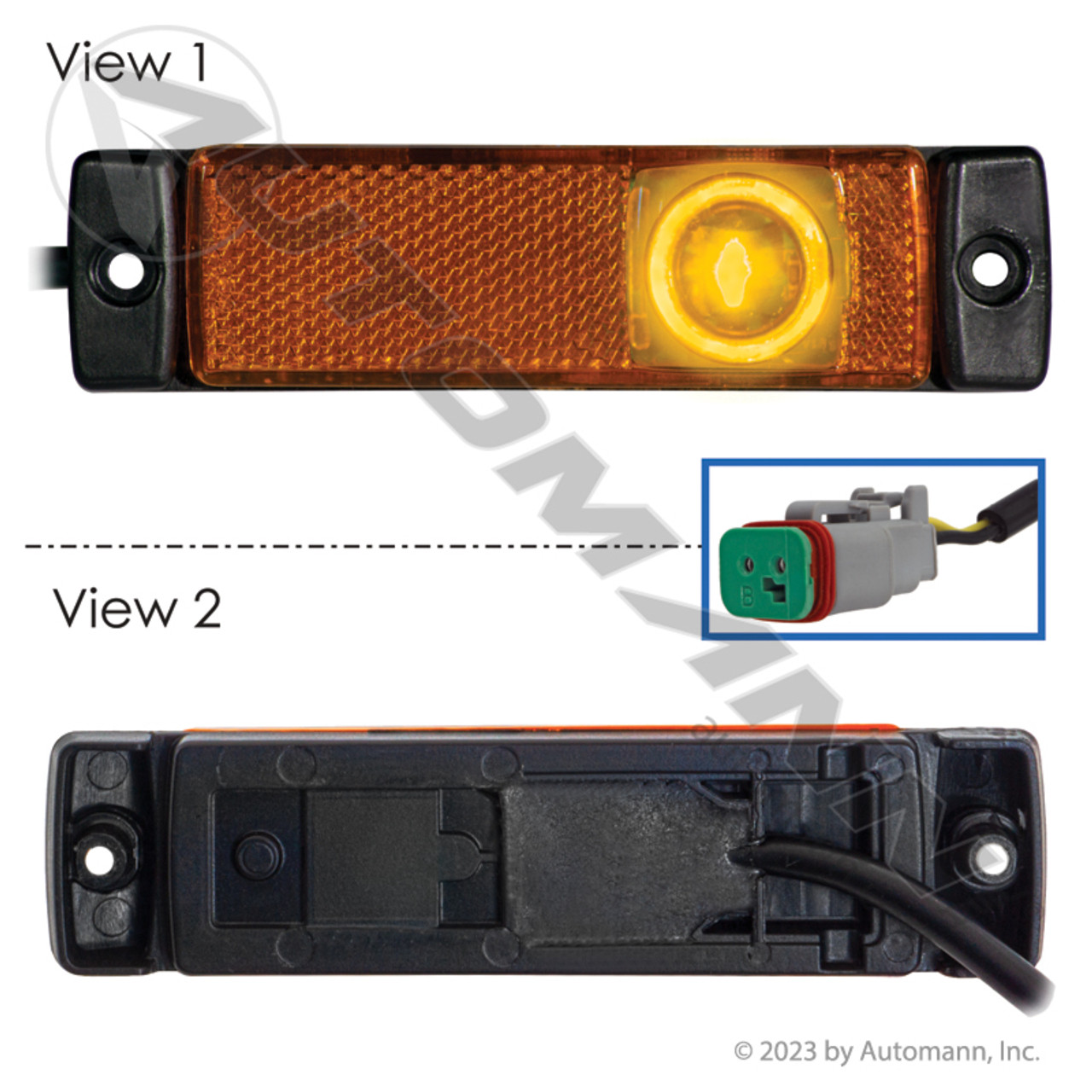 Kenworth T880 Marker Light- LED, Amber- replaces P54-6116