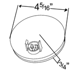Grote 52162 SuperNova 4" Round S/T/T Lamp- Red, 24v