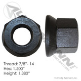 Flanged Wheel Nut- 7/8"-14 (1.5" Hex)- replaces E-5711, R005711
