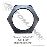Spindle Nut- 3 1/4"-12 Thread, 4 1/8" Hex- replaces E-6140
