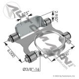 Freightliner Exhaust Stack Bracket- replaces A04-31118-000