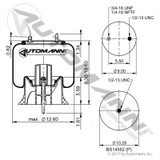 Air Bag for Neway / Holland Suspensions- Replaces W01-358-9697