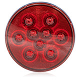 Maxxima M42322R-DV 4" Round 9-LED Stop / Tail / Turn Lamp- Red- Dual Voltage 12/24V
