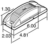 Truck-Lite 21200R Super 21 (6" x 2" Rectangular) Clearance / Marker Lamp- Red- Incandescent