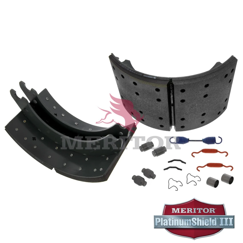 Meritor Brakes XK3124711QP 4711 Q Plus Reman Brake Shoe Kit- 23K Lining ...