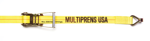 Multiprens 4 x 27' Reflective Winch Strap Using # 215 Flat Hook