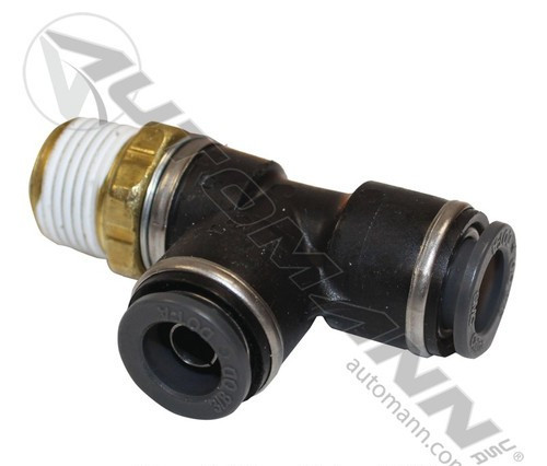 Air Brake Push Lock Swivel Male Run Tee